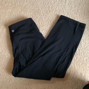 Lulu lemon black crop leggings